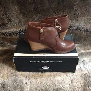 Dr. Schools Lifestyle Collection wedge booties.